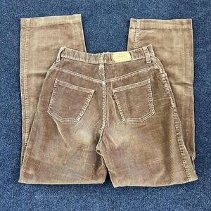 Vintage Levis Pants Womens 11 Brown Corduroy Straight Leg Made USA 2604B 1927